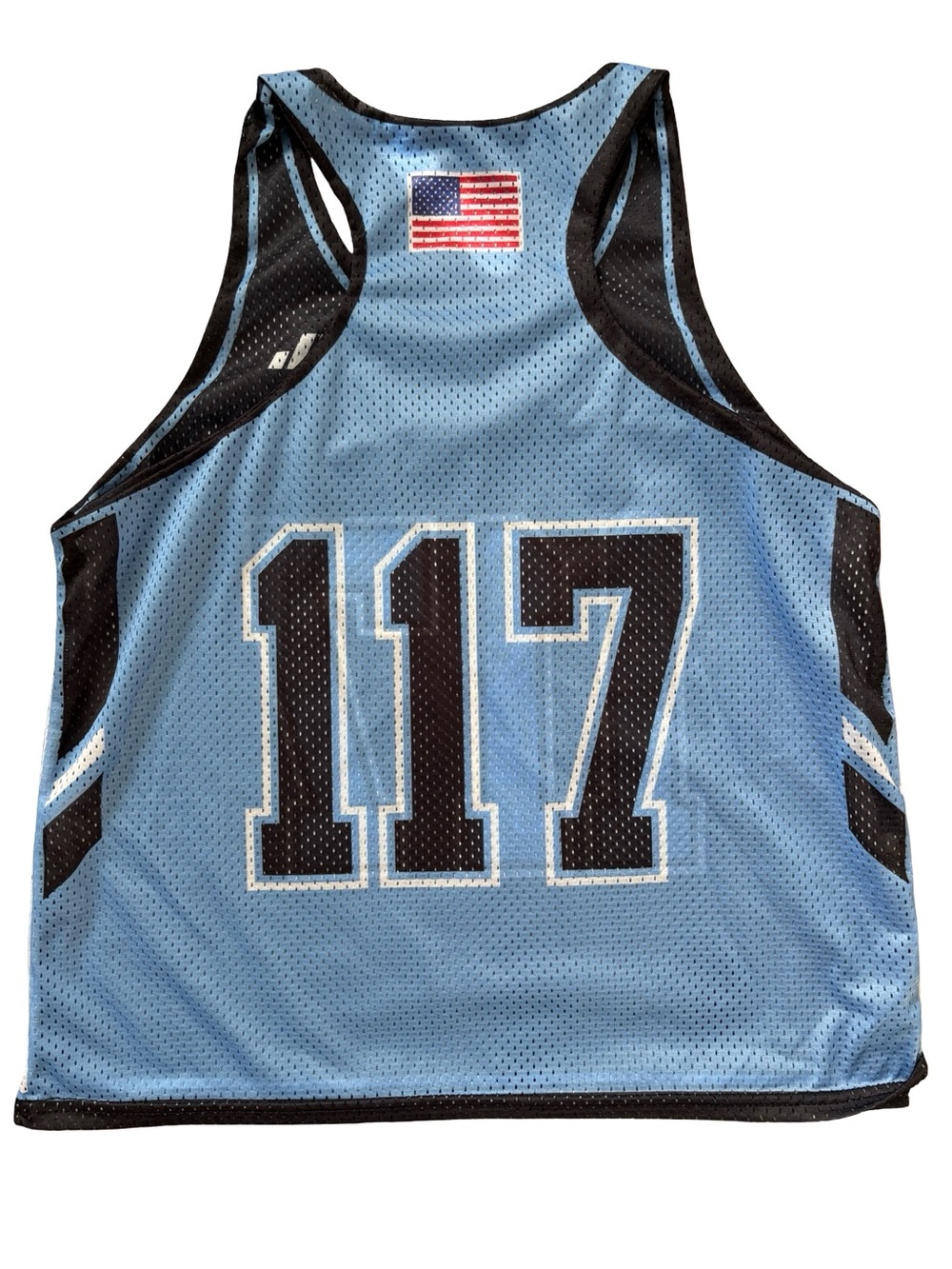 Charleston Polar Bear League Reversible Mesh Jersey #117 Blue Black Large - Picture 4 of 6